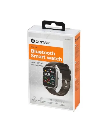 Denver SW-181 Smartwatch IP67 Bluetooth Negro