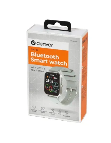 Denver SW-181 Smartwatch IP67 Bluetooth Gris