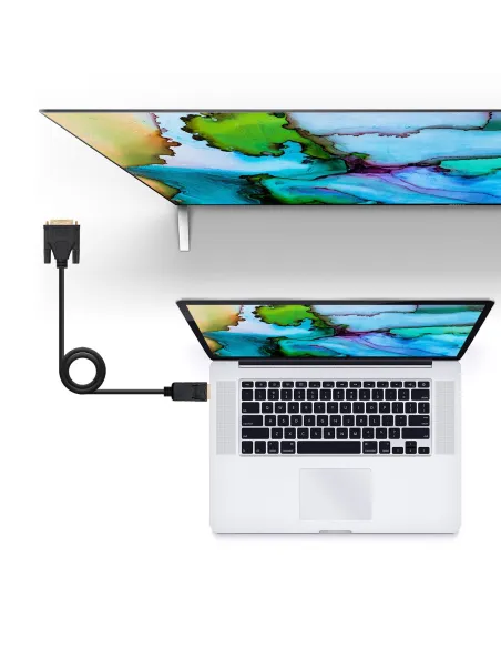 Nanocable Cable Conversor DisplayPort a DVI Negro 2M