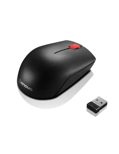 Lenovo 4Y50R20864 Essential Compact Ratón Óptico Inalámbrico 1000 DPI Negro