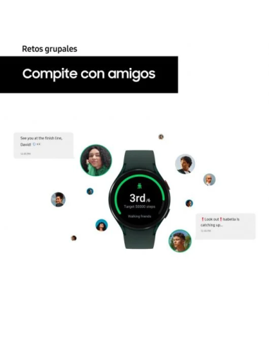 Samsung Galaxy SM-R865FZKAEUE Watch 4 4G 40mm Smartwatch Negro