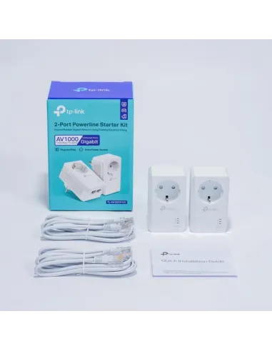 TP-Link TL-PA7027P KIT PLC Powerline Red Eléctrica AV1000 Gigabit con 2 Puertos Gigabit