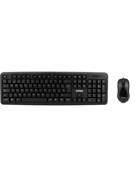 Nilox NXKME000003 Kit Teclado + Ratón USB Negro