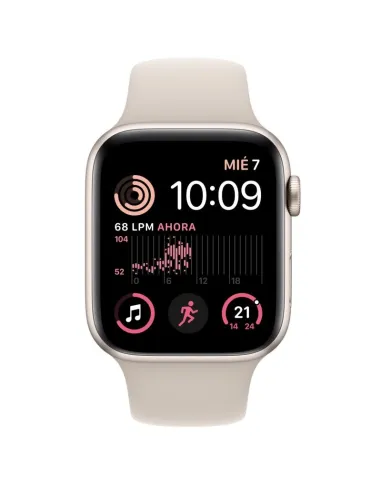 Apple Watch SE GPS 2ª Generación 44mm Aluminio Starlight con Correa Sport Beige
