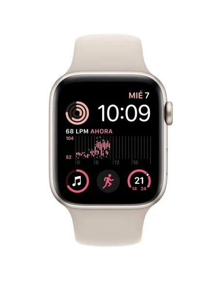 Apple Watch SE GPS 2ª Generación 44mm Aluminio Starlight con Correa Sport Beige