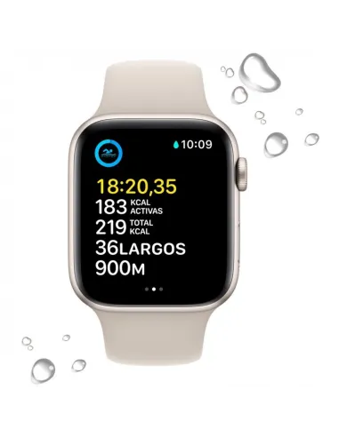 Apple Watch SE GPS 2ª Generación 44mm Aluminio Starlight con Correa Sport Beige