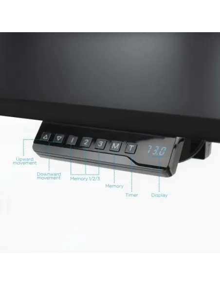 TooQ TQESSD01-BK Mesa de Escritorio Eléctrica Ajustable Negra