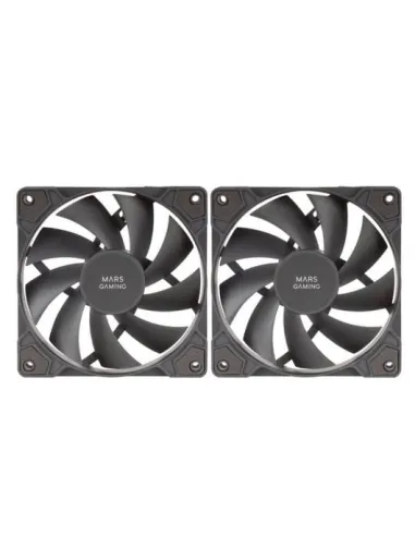 Mars Gaming MFPROX2 Set de 2 Ventiladores 120mm Negros