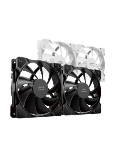 Mars Gaming MFPROX2 Set de 2 Ventiladores 120mm Negros