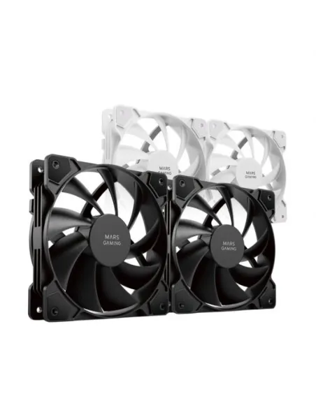 Mars Gaming MFPROX2W Set de 2 Ventiladores 120mm Blancos