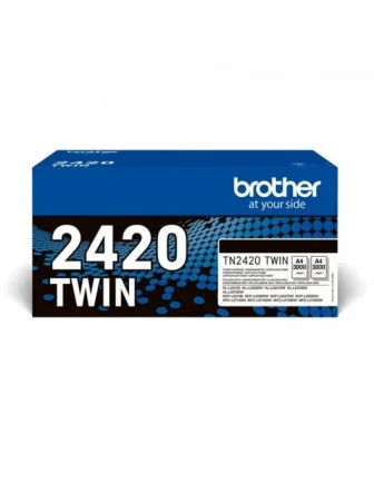 Brother TN2420TWIN XL Tóner Original Pack 2 Unidades Negro