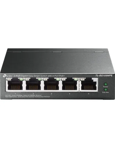 TP-Link TL-SG105MPE Switch Smart L2 5 Puertos Gigabit Ethernet 4 Puertos PoE+ 1 Gigabit