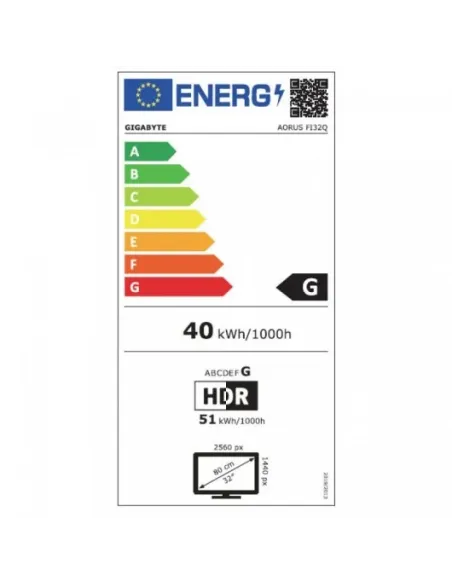 Gigabyte AORUS FI32Q 31.5" LED IPS 170Hz USB-C G-Sync Compatible