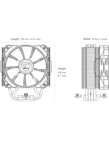 Cougar Ventilador Forza 50 Essential