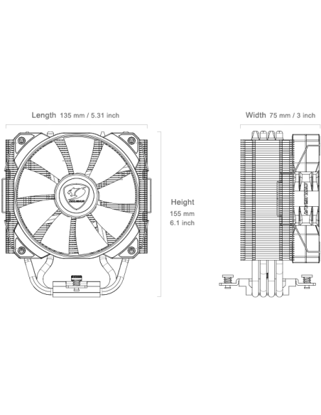 Cougar Ventilador Forza 85 Essential