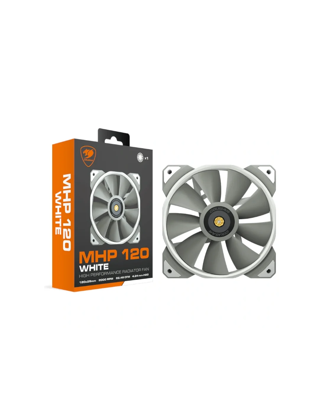 Cougar MHP 120 Ventilador Suplementario Blanco