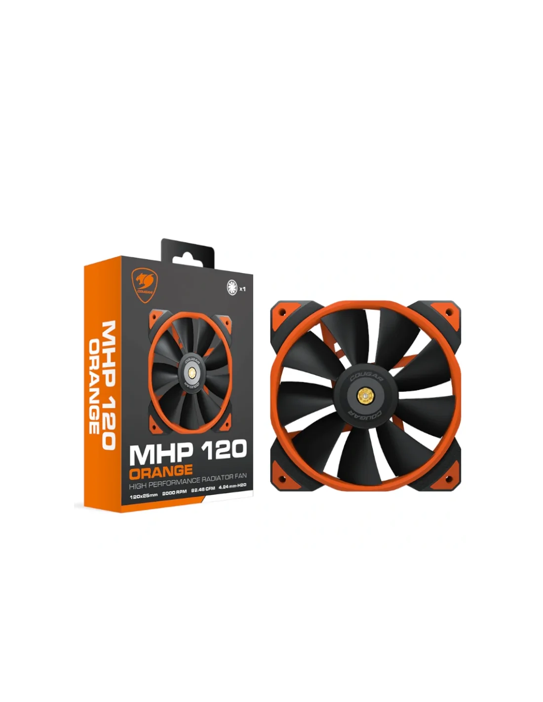 Cougar MHP 120 Ventilador Suplementario Naranja