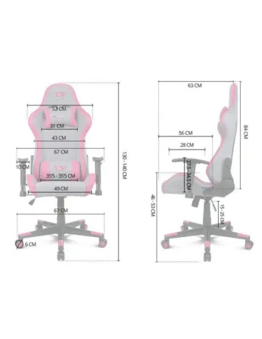 Drift DR90 Pro Silla Gaming Gris/Azul