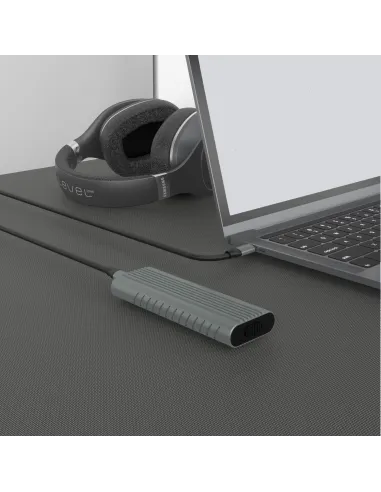 Ewent EW7025 Caja para Disco Duro Externo  SSD M.2 Gris