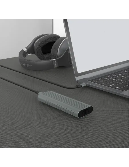 Ewent EW7025 Caja para Disco Duro Externo  SSD M.2 Gris