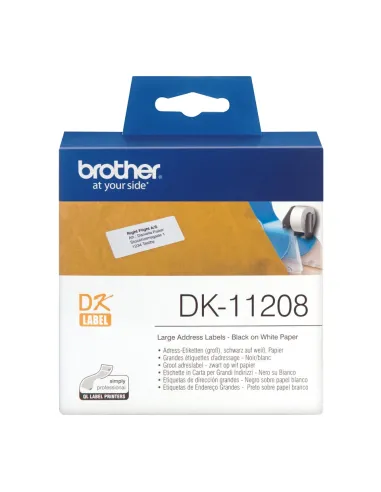Brother DK-11208 Etiquetas Precortadas