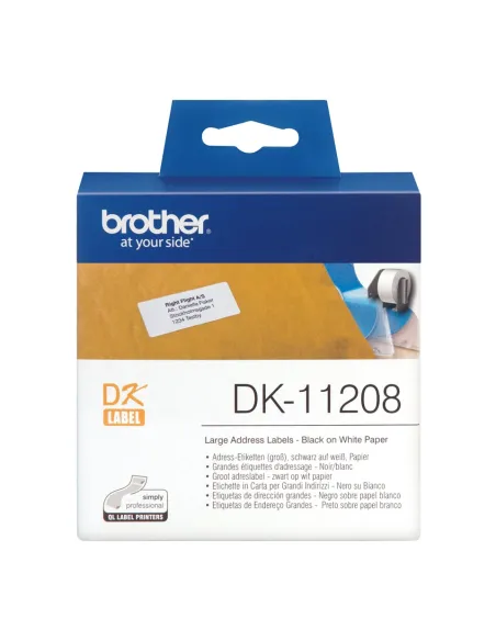 Brother DK-11208 Etiquetas Precortadas
