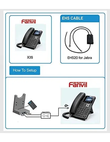 Fanvil EHS 20 Cable para Auriculares Jabra EHS