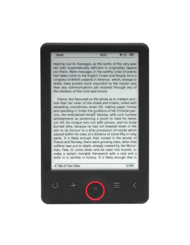 Denver EBO-625 Libro Electrónico 6" 4GB Negro