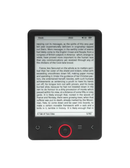 Denver EBO-625 Libro Electrónico 6" 4GB Negro