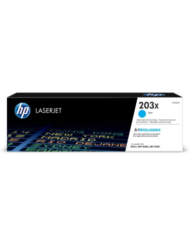 HP LaserJet Tóner 203X Original de Alta Capacidad Cian