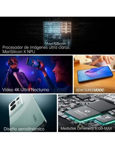 OPPO Reno8 Pro 5G 8/256GB Negro