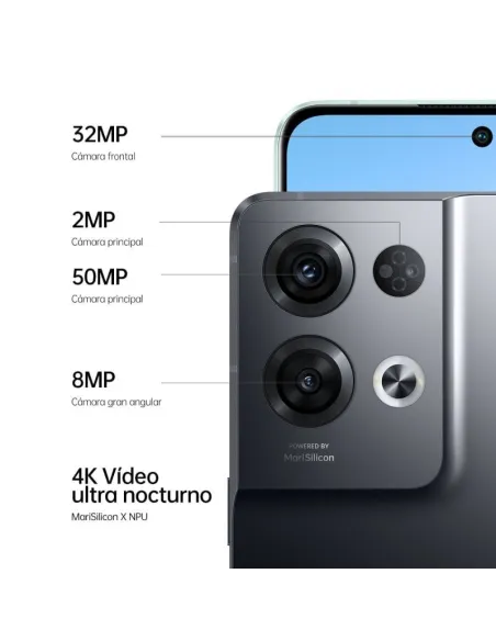 OPPO Reno8 Pro 5G 8/256GB Negro