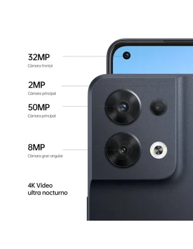 Oppo Reno8 5G 8/256GB Negro