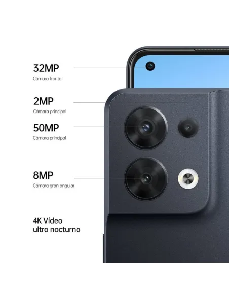 Oppo Reno8 5G 8/256GB Negro