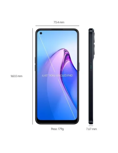 Oppo Reno8 5G 8/256GB Negro