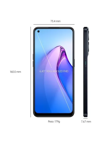 Oppo Reno8 5G 8/256GB Negro