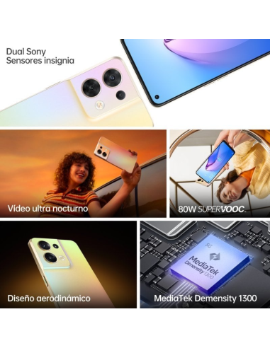 Oppo Reno8 5G 8/256GB Dorado