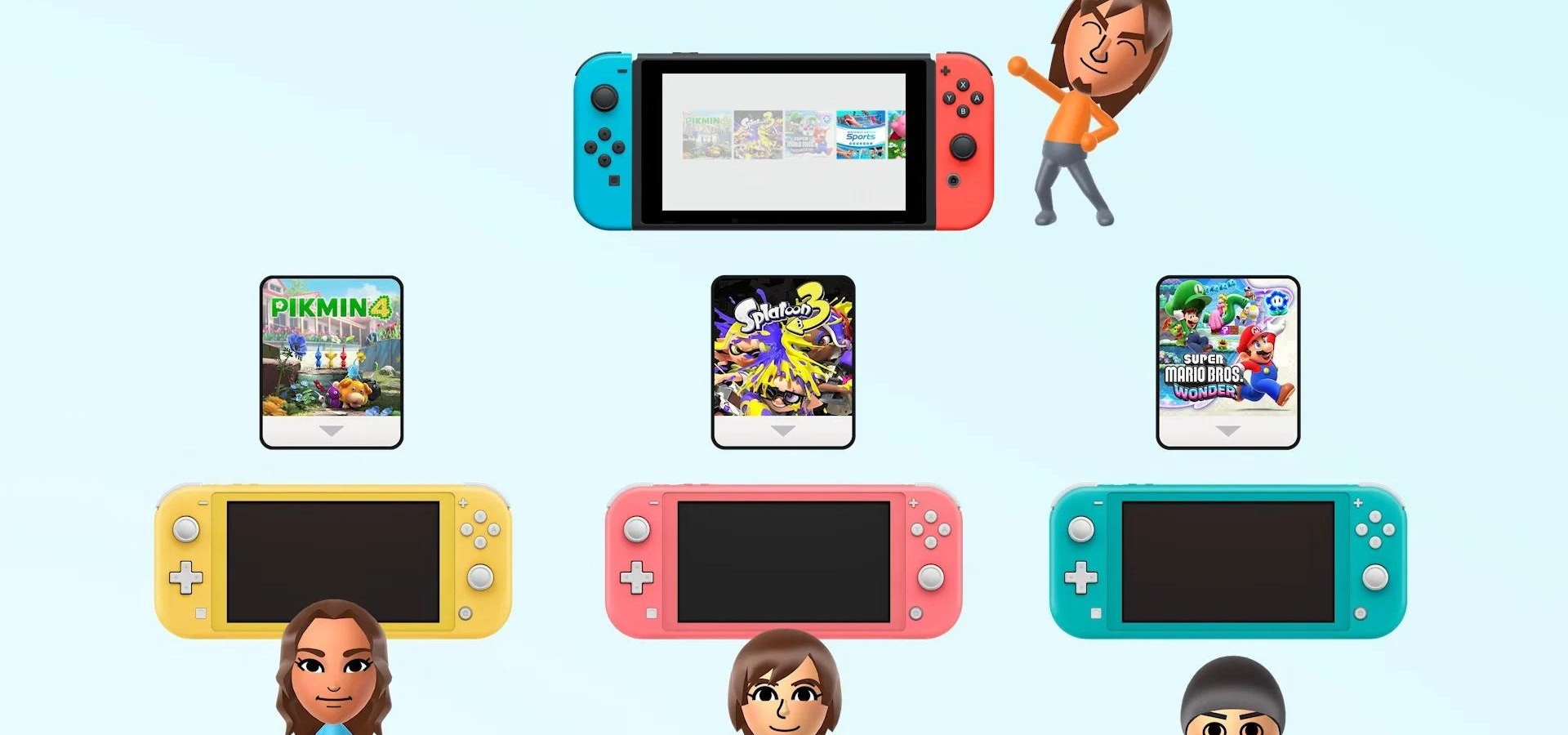 compartir juegos digitales nintendo switch