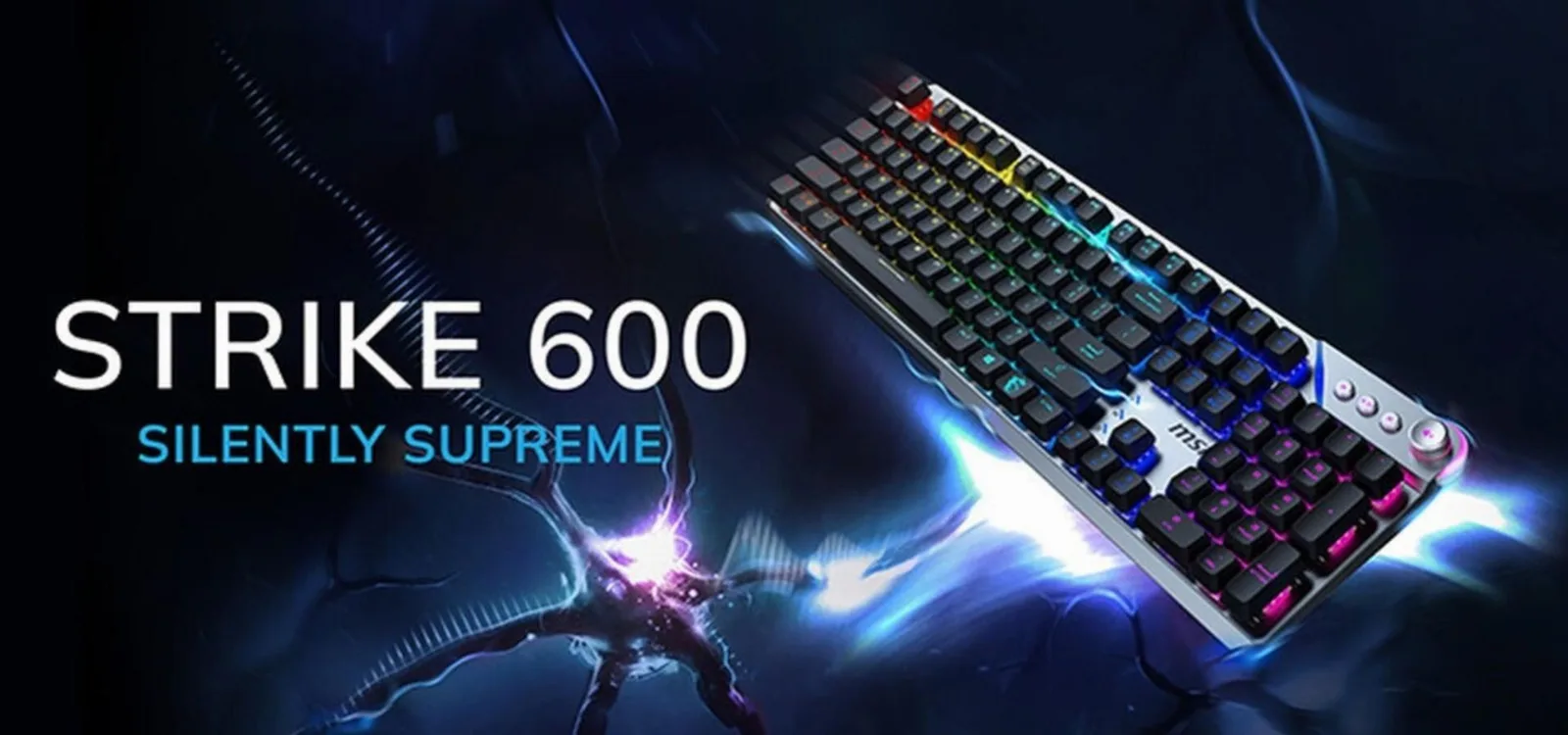 MSI STRIKE 600: El Nuevo Teclado Mecánico Ultra Silencioso que Fabrica MSI