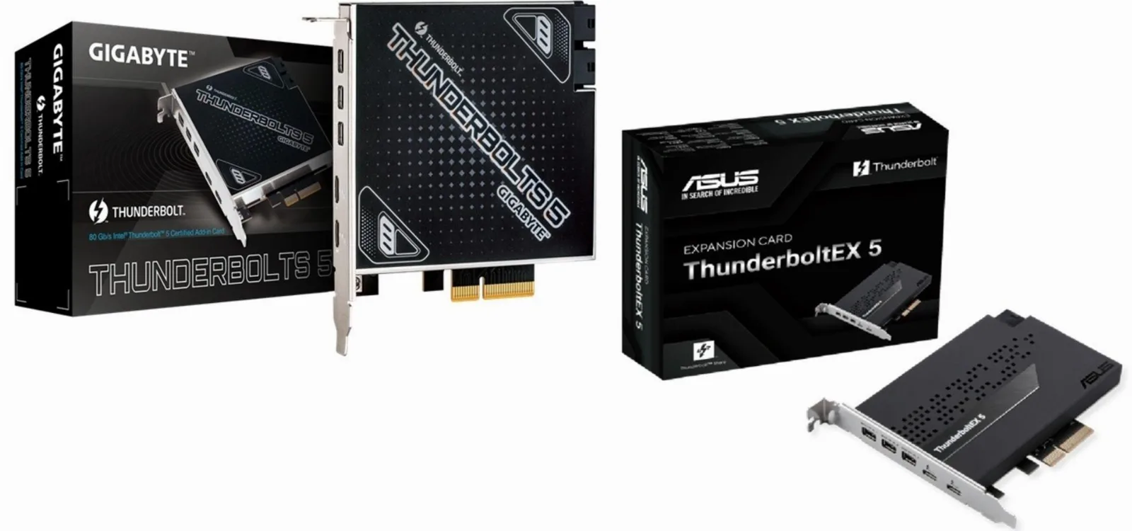 ASUS y Gigabyte Revolucionan la Conectividad con las Primeras Tarjetas Thunderbolt 5